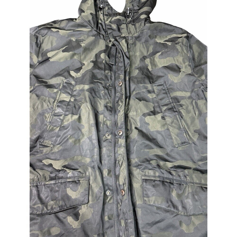 Michael Kors Mens Otto Stadium Parka Camo Hooded Jacket Sherpa Lined Medium M - Picture 12 of 16